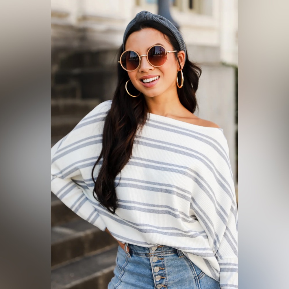 Striped Knit Top